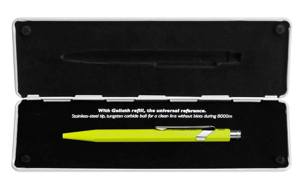 Caran Ballpoint Pen 849 Collection Pop Line Fluorescent Yellow NF Regular Import Product d'Ache Oil-based 0849-970