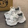 Thick Soled Sports Shoes for Women's 2025 Spring and Autumn New Anti Slip Thick Soled Sports Shoes Versatile Casual Sports Shoes