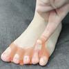 2Pcs Toe Separators for Overlapping Toes Soft Silicone Bunion Corrector for Men Women Reusable Ergonomic Spacer for Foot Alignment Hallux