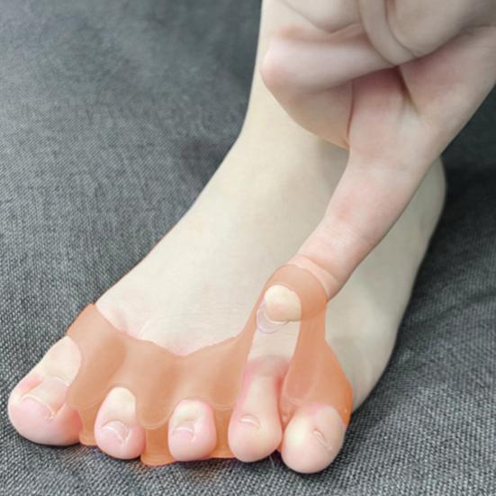2Pcs Toe Separators for Overlapping Toes Soft Silicone Bunion Corrector for Men Women Reusable Ergonomic Spacer for Foot Alignment Hallux