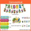 Hawaiian Theme Party Decorations Set Paper Cake Insert Balloons Bunting Flags
