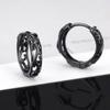 Coole Hip Hop Herren Street Punk Runde Ohrringe Hohl-Creolen Drachen Schmuck Zubehör Geschenke