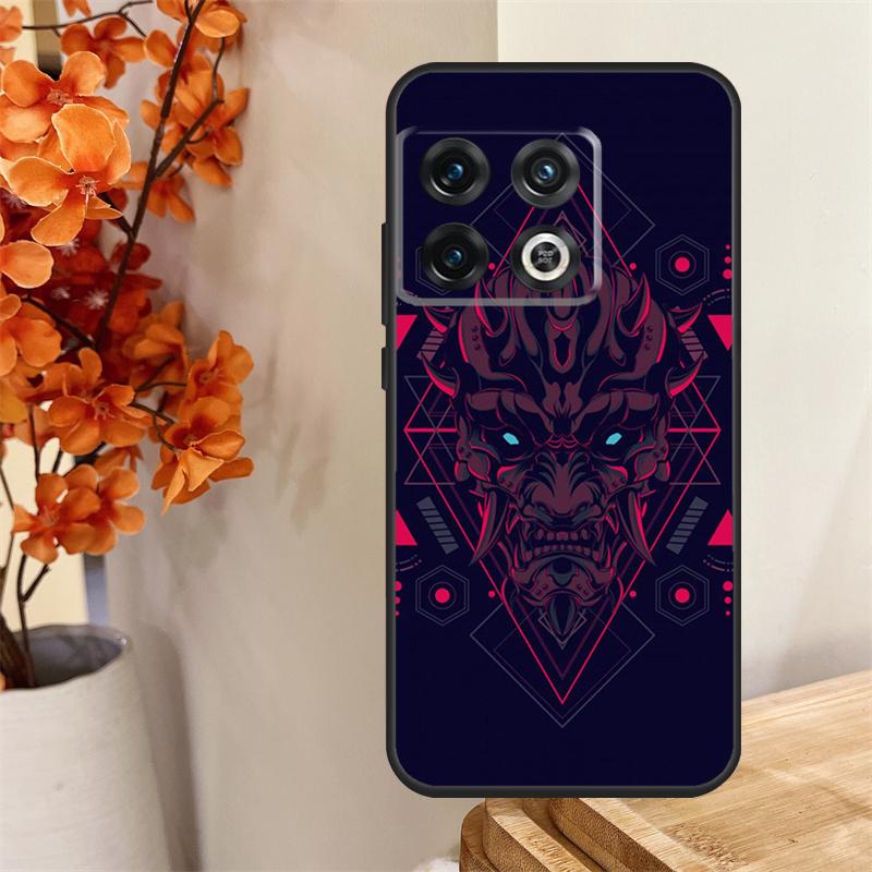 Oni Hannya Demon Mask Funda For OnePlus 13 13R 12 12R 11 10 Pro 8T 10T OnePlus Nord 4 CE 2 3 Lite N30 N20 N10 Case