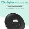 Intelligent Bluetooth Walkman Touch Screen White/Black Portable CD Player Ultra Thin CD Player 142*142*29mm