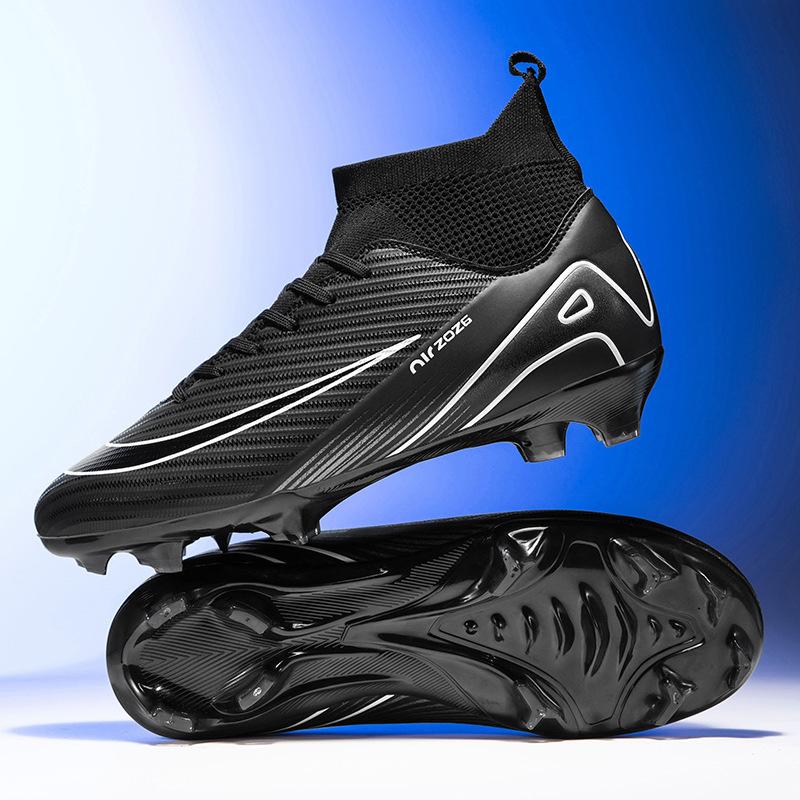 

Men s Autumn Football Shoes High Top Long Nails Seamless Flying Weaving Student Children s Boys Training Shoes 46