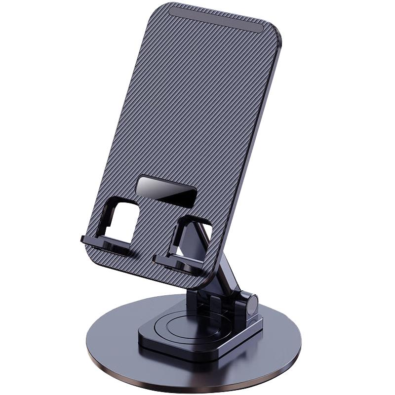 

360° Rotation Desk Phone Holder Bracket For iPhone iPad Samsung Xiaomi Folding Lazy Desktop Adjustable Smartphone & Tablet Stand чёрный