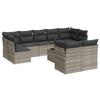 VidaXL Garden Lounge Set with Cushions 10 Pcs, Sofas with Adjustable Feet, Outdoor Furniture Set Patio Terrace, 3218162