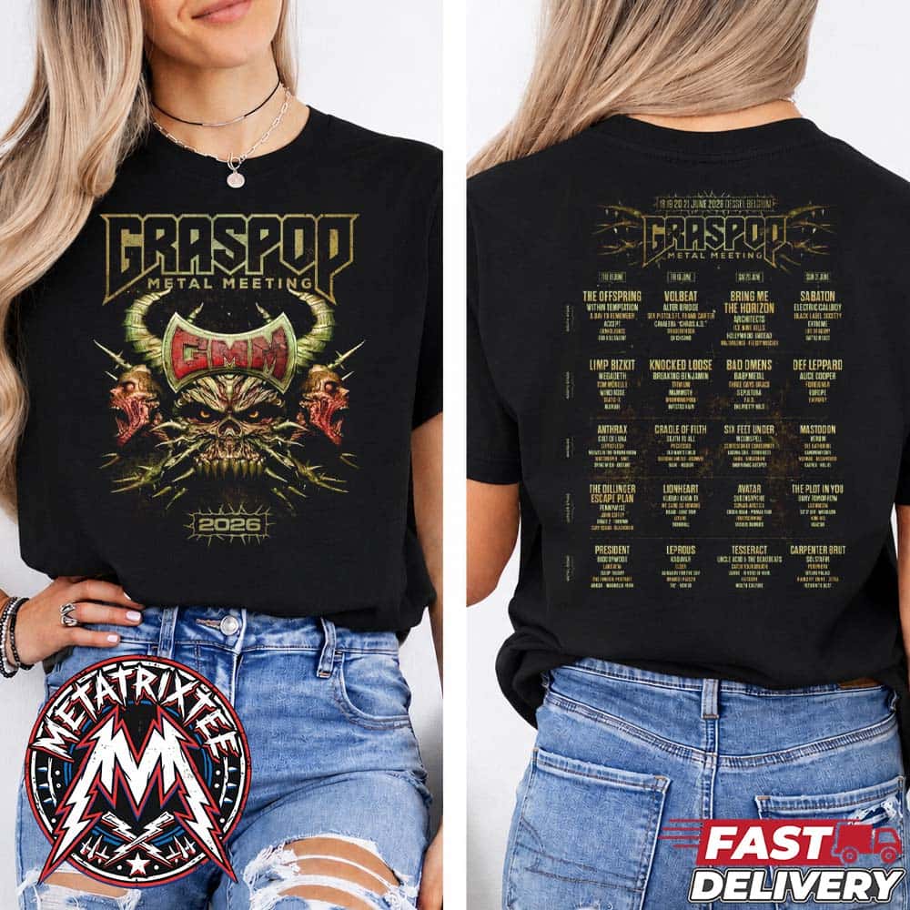 Graspop Metal Meeting 2026 Main Tee Dessel Belgium Festivalpark Jun18-21 Black Short T-Shirt