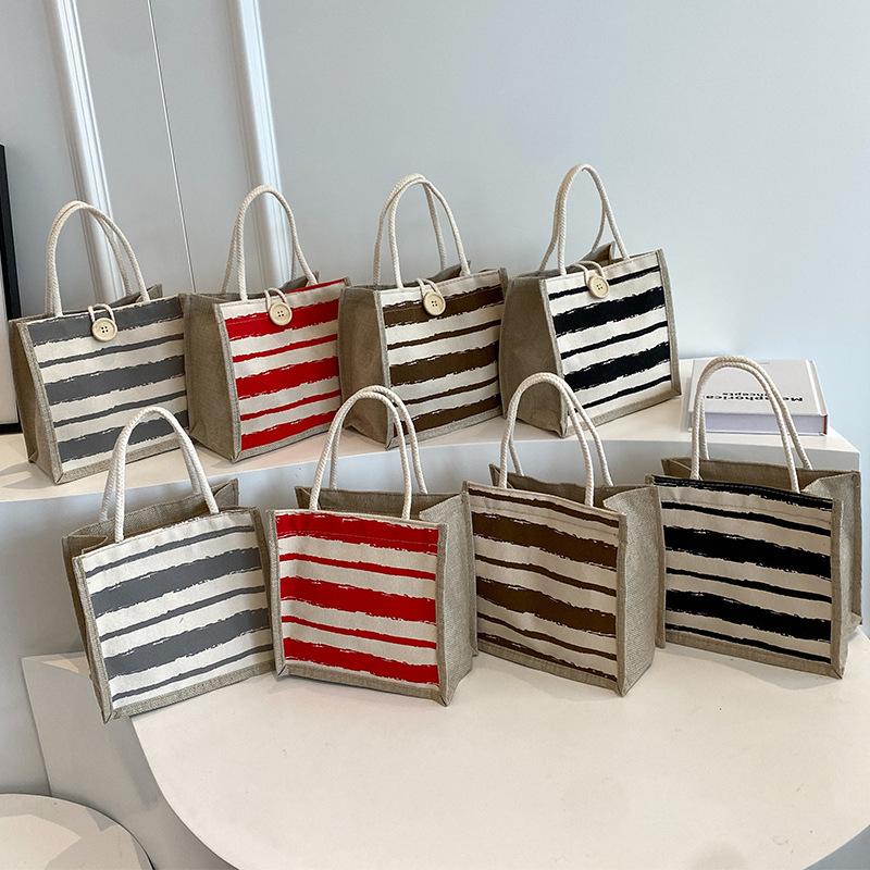 Japanische Handtasche Frauen gehen aus vielseitige Jutebeutel Mädchen tragen kleine Satchel Retro Souvenir