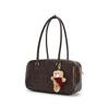 New FILA ORIGINALE PU Shoulder Bag Women's Chocolate Brown F53W539161FBN