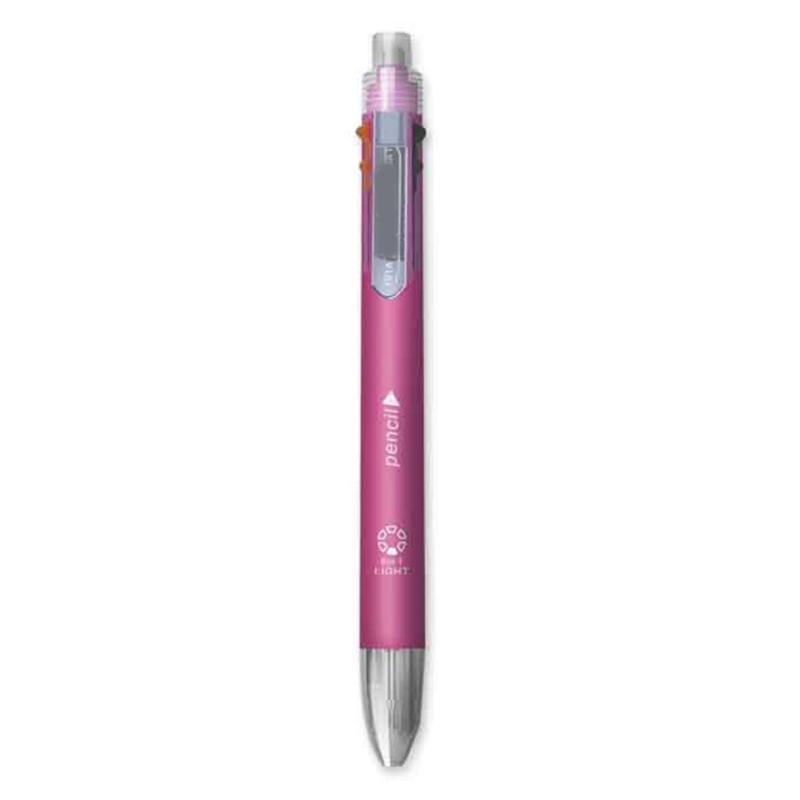 Multifunction Multicolored Ballpoint Pen Mechanical Pencil, 5-Color-in-1 Retractable Ballpoint Pen for School Office