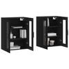 VidaXL Wall Cabinets 2 Pcs Black Engineered Wood 3197962