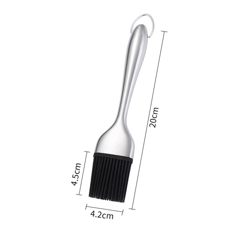 

Silicone BBQ Brush BPA Free Basting Pastry Brush with Stainless Steel Handle Barbecue Turkey Oil Brush for Grilling