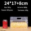 Octagonal Frosted Self-Sealing Stand-Up Bags with Handles