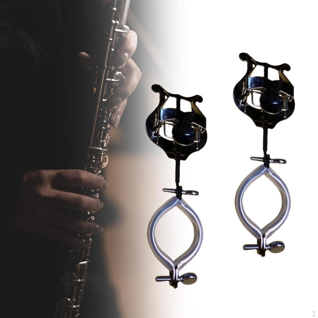 2 Stück Notenhalter Metall Eisen Trompete Marsch Lyra für Posaune Blasinstrumente