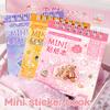 Cartoon Mini Sticker Book Tiny Pet Food Stickers Book Children Girls Nail Sticker Decor Diy Notebook Scrapbook Planner Decals