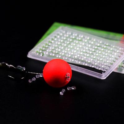Bimoo Carp Fishing Hair Stops for Boilie Bait Dumbell Shape Fishing Bobbe Clear Color