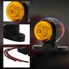 Ygmylandbb Truck LED Side Marker Lamp, 2 LED Double Sided Luminous, Shoulder Light, Side