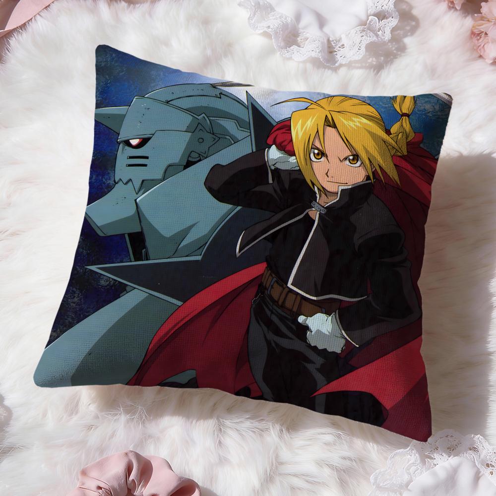 Funda de cojín FULLMETAL ALCHEMIST Premium Comfort reversible - Diseño dos en uno para cualquier habitación e interior del coche