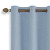 Dual-Sided Full Blackout Imitation Linen Curtains