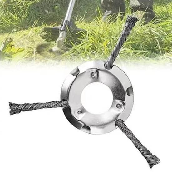 Cap de tuns iarba cu sârmă de oțel Cap universal pentru mașină de tuns iarba Lamă de tuns cu sârmă Cap de atașament pentru tuns buruienile Accesorii pentru tuns buruienile