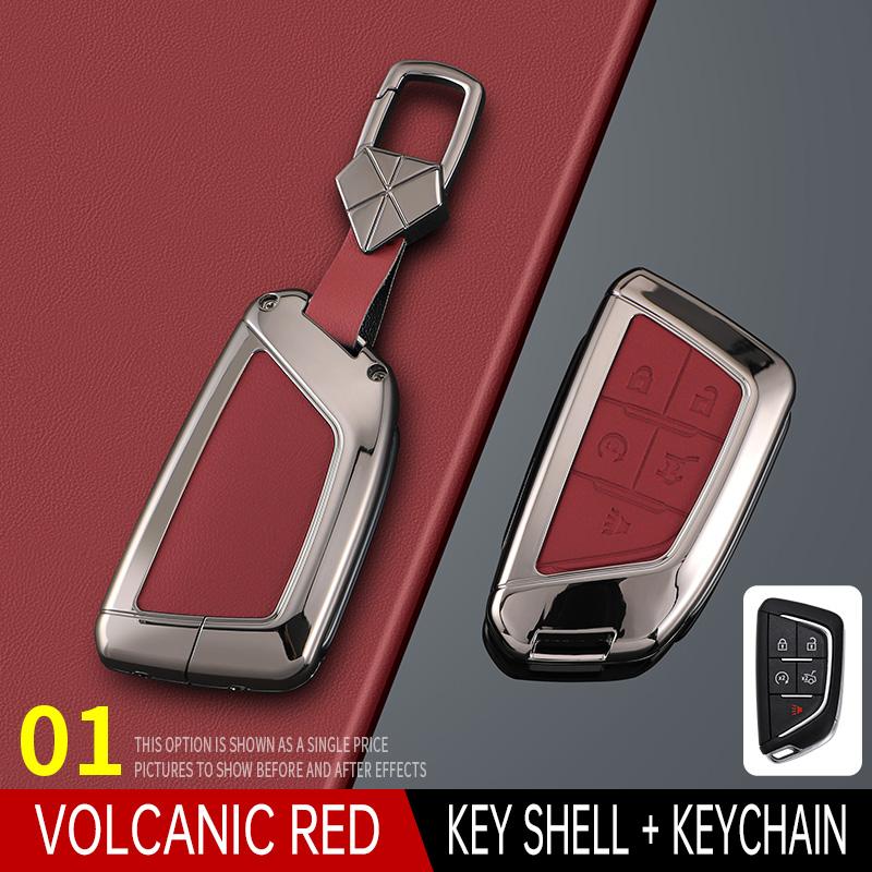 Styling Mouldings For Cadillac XT6 XT5 CT6 CT5 XT4 Men's Women's Bag Buckle Car Key Cortex Car Key Case Cover Protector Shell Fo