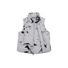 FW23 Pattern Printed Stand Collar Casual Down Vest Women Vest White IL2027