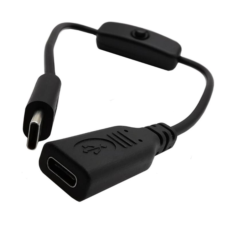 

Адаптер-удлинитель Type C (папа-мама) 0,3 метра с переключателями, 22 AWG, для быстрой зарядки 1