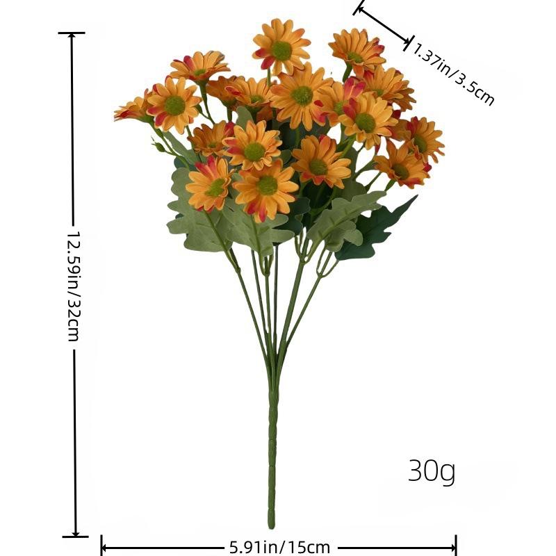 7-Head High-Quality Artificial Chamomile Daisy Bouquet for Spring Home Decor