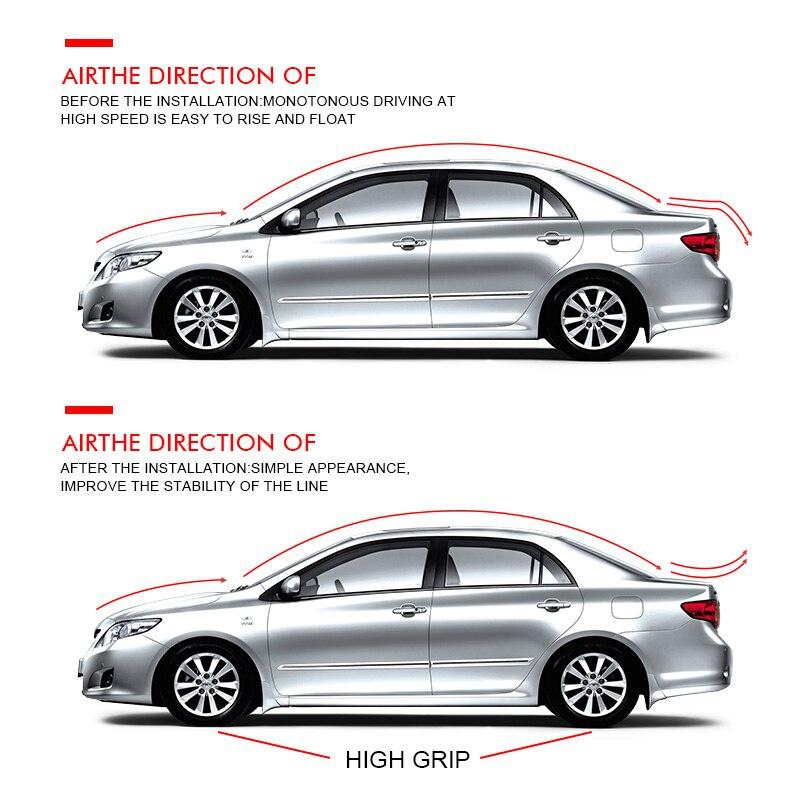 1.5M Racing Style Carbon Fiber Car Spoilers Wing Fashion DIY Refit Tail Spoiler Universal Fitting