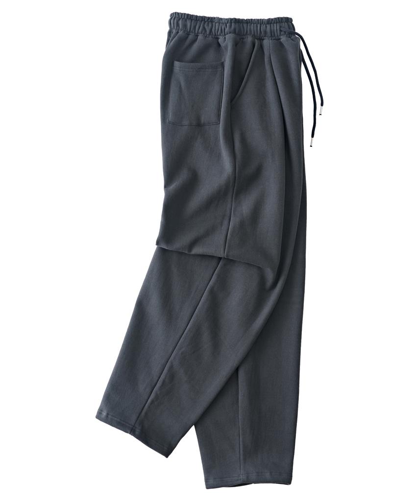 ANALOG MOOD Soft Curved Brushed Sweatpants (Charcoal)