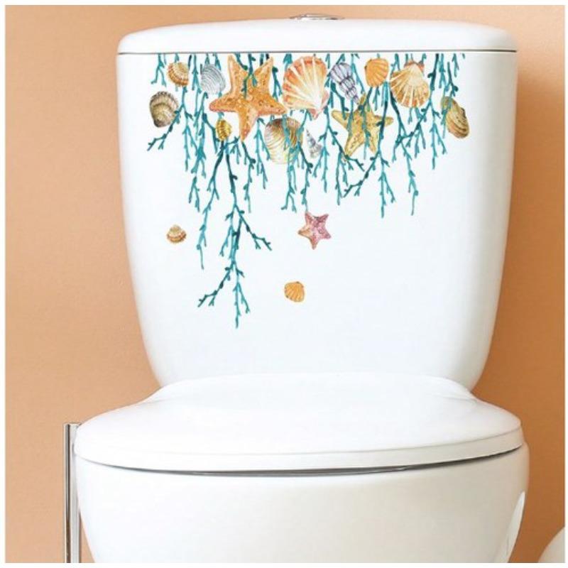 

Фіолетова Квітка Метелик Настінна Наклейка Декор для Ванної Кімнати Туалету Вітальні Шафи Домашній Декор Наклейки Прикрасити Самоклеючий Мур