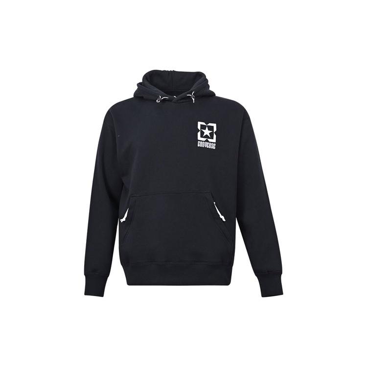 Men s Converse Contrasting Colors Logo Fleece Sports Black 10021090-A04 M