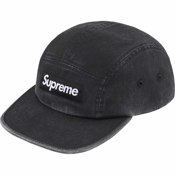Supreme Washed Chino Twill Camp Cap Black One-Size