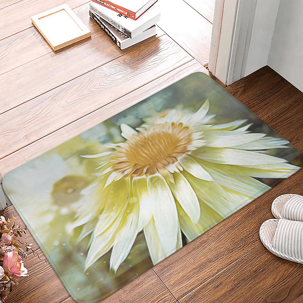 Květina rostlina krajina vzor protiskluzový semišový koberec podložka pod dveře podložka pod dveře venkovní kuchyně obývací pokoj podlahová podložka koberec