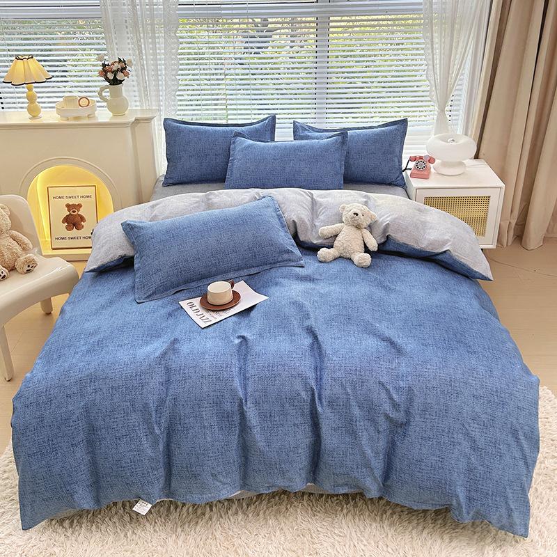 Fresh and Pastoral Style of Plants and Flowers, Dormitory Home Three-piece Set, Four-piece Set, Silky Soft and Delicate Bedding