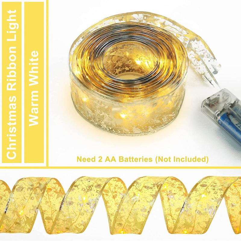 New! Led Christmas Tree Ribbon Light Flexible Bendable Super Bright Led String Lights For Christmas Tree