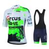 Circus Wanty Fluorescein Sportswear Maglia da ciclismo Set Estate MTB Abbigliamento da bici Uniforme Maillot Ropa Ciclismo Hombre Tuta da bicicletta