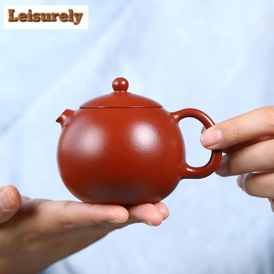 180 ml Klassische Yixing Lila Ton Teekannen Handgemachte Xishi Kanne Roherz Dahongpao Schlammkessel Zisha Teeservice Teeservice Dekoration
