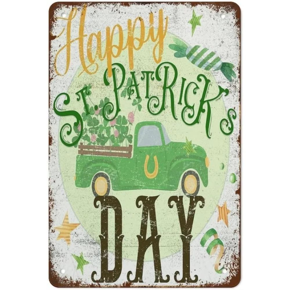 Vintage Bunny Easter Spring Farmhouse Country Charm Poster Metal Tin Sign for Home Family Gift Bedroom Parlor Yard Wall Decor