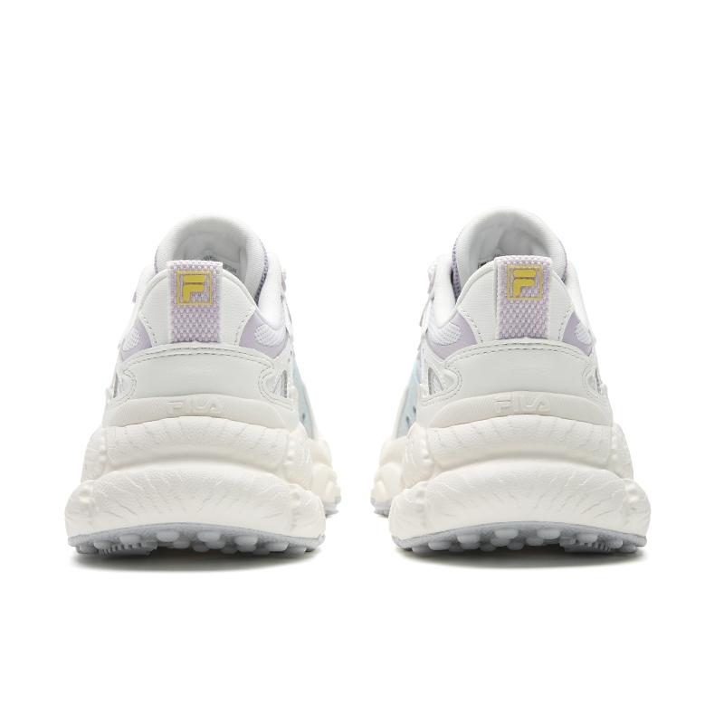 Fila FERN Abrasion Resistant, Breathable, Lightweight Low Top Chunky Sneakers Women's Snow/Light Blue F12W622118FSW