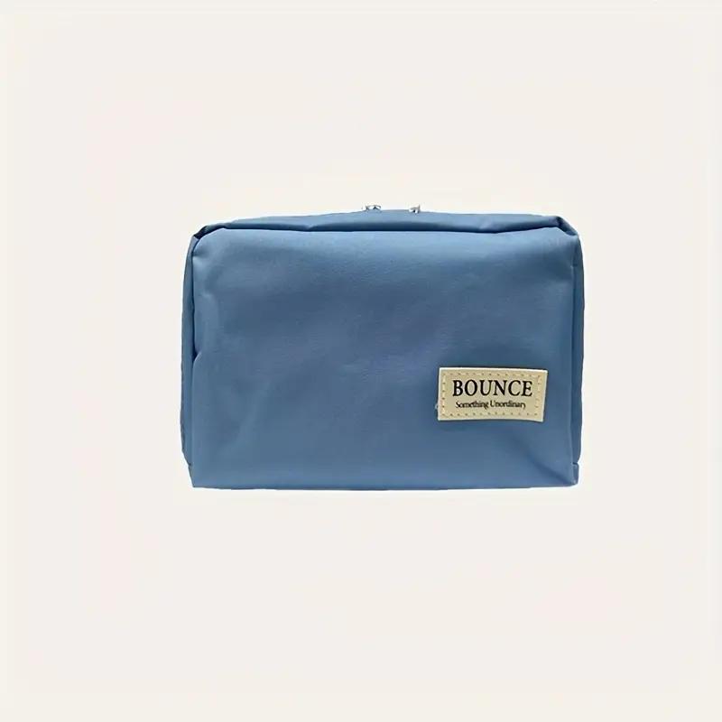 

Large Capacity Organizer Bag, Multi-Pocket Makeup Cable Pouch, Multi-Color for Travel Office Home синій