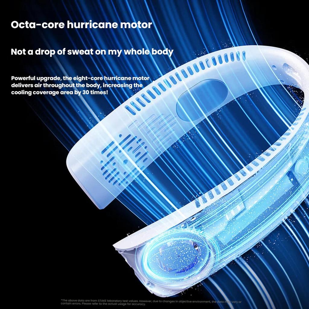 stiger Neck Fan Cooling Portable Wearable Bladeless Fan for Students, Small Air Conditioner for Office And Dormitory Cooling