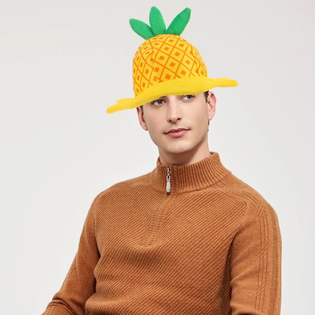 PACKOVE Pineapple Fruit Cute Costume Soft X X Adult Party Perfect for Halloween and Events Hat, Headpiece, Accessory, Material, 13.78 12.80 12.60