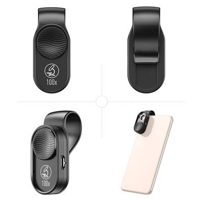 APEXEL APLMS001 Mini Portable Smartphone Microscope 100X Magnification Builtin LED Light with