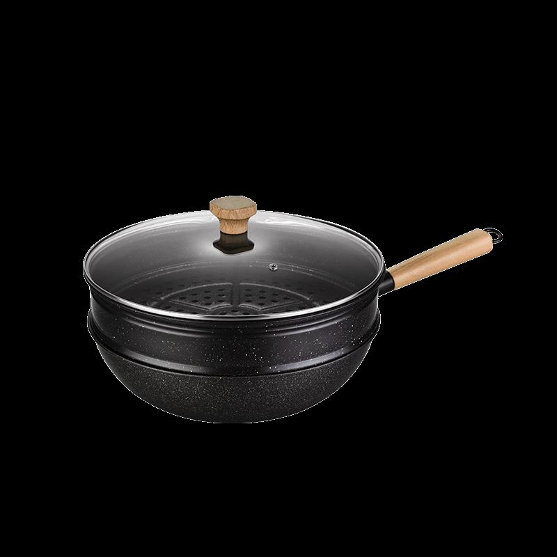 Hanle Cast Iron Stir-Fry Wok