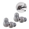 4Pcs Silicone Silicone Ear Tips Gray Black Stethoscope Ear Pieces Stethoscopes
