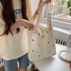 2 bags women's careful canvas bag women's literary shoulder bag simple handbag tote bag tide
