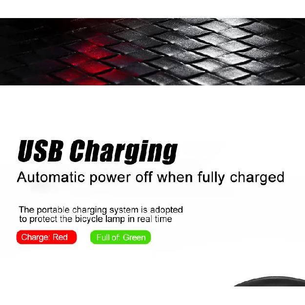 Bicycle Front Rear Light Bike Warning Taillight USB Rechargeable LED Bike Light Waterproof MTB Cycling Lamp Bike Accessories