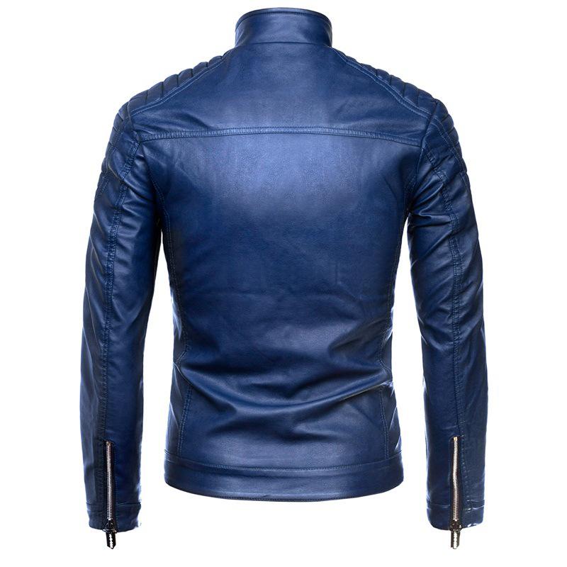 Men's Leather Jacket Men's Autumn/winter Motorcycle Casual Coat Men's